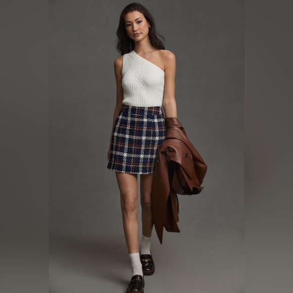 Favorite Daughter plaid mini skirt